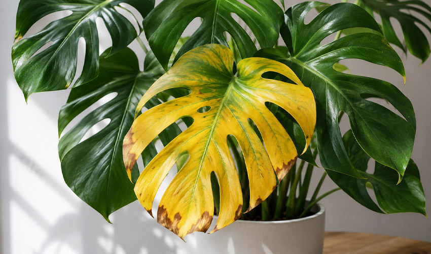 Monstera Leaves Turning Yellow